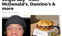 外国麦当劳吃瓜女